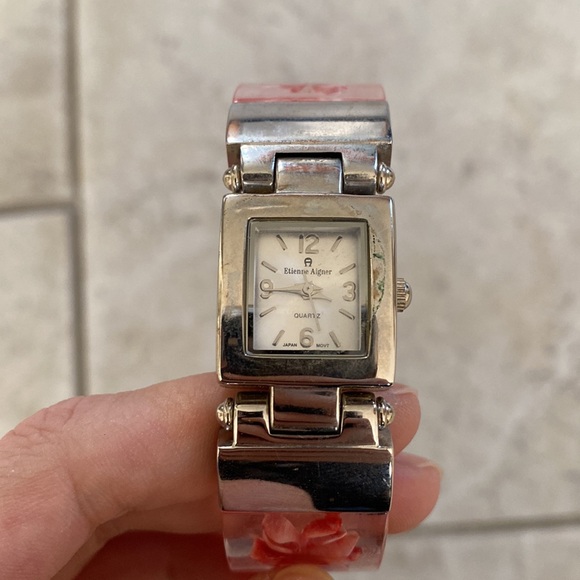 Etienne Aigner Quartz Pressed Flowers Watch - Picture 8 of 11